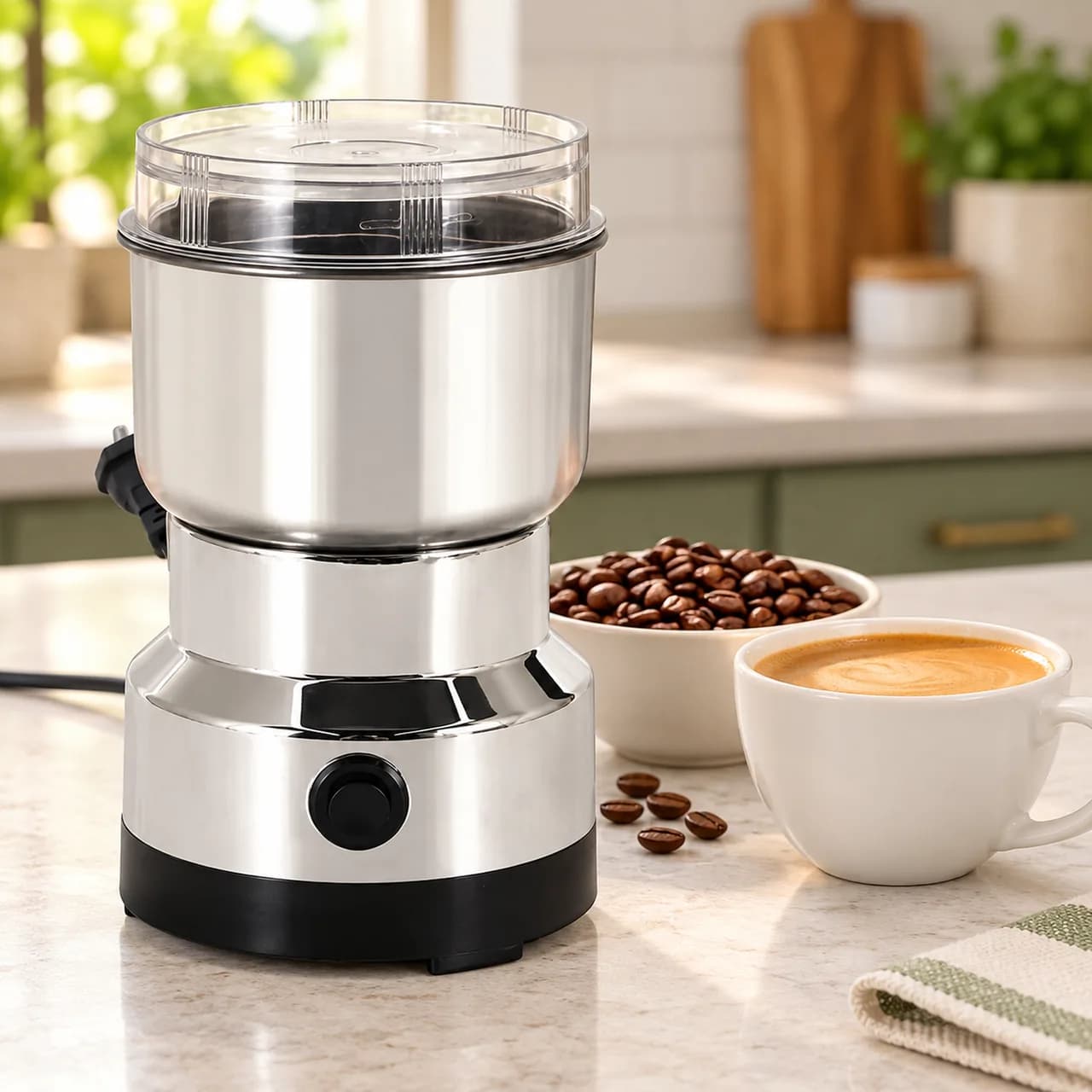 Molino Eléctrico de Café y Granos